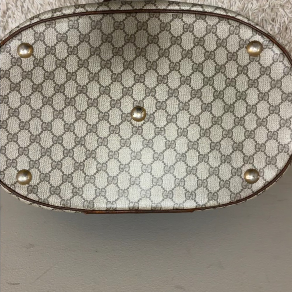 Gucci RARE 22”x 22“Vintage Bowler Bag XL - Picture 12 of 13